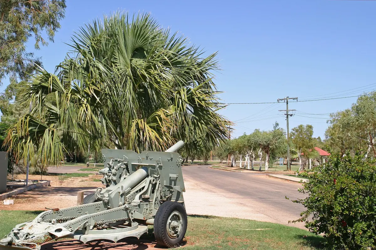 Ein historisches Geschütz in Exmouth