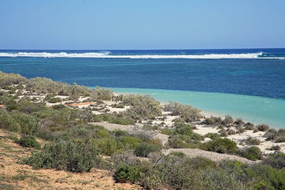 Lagune und Küste des Ningaloo-Riffs