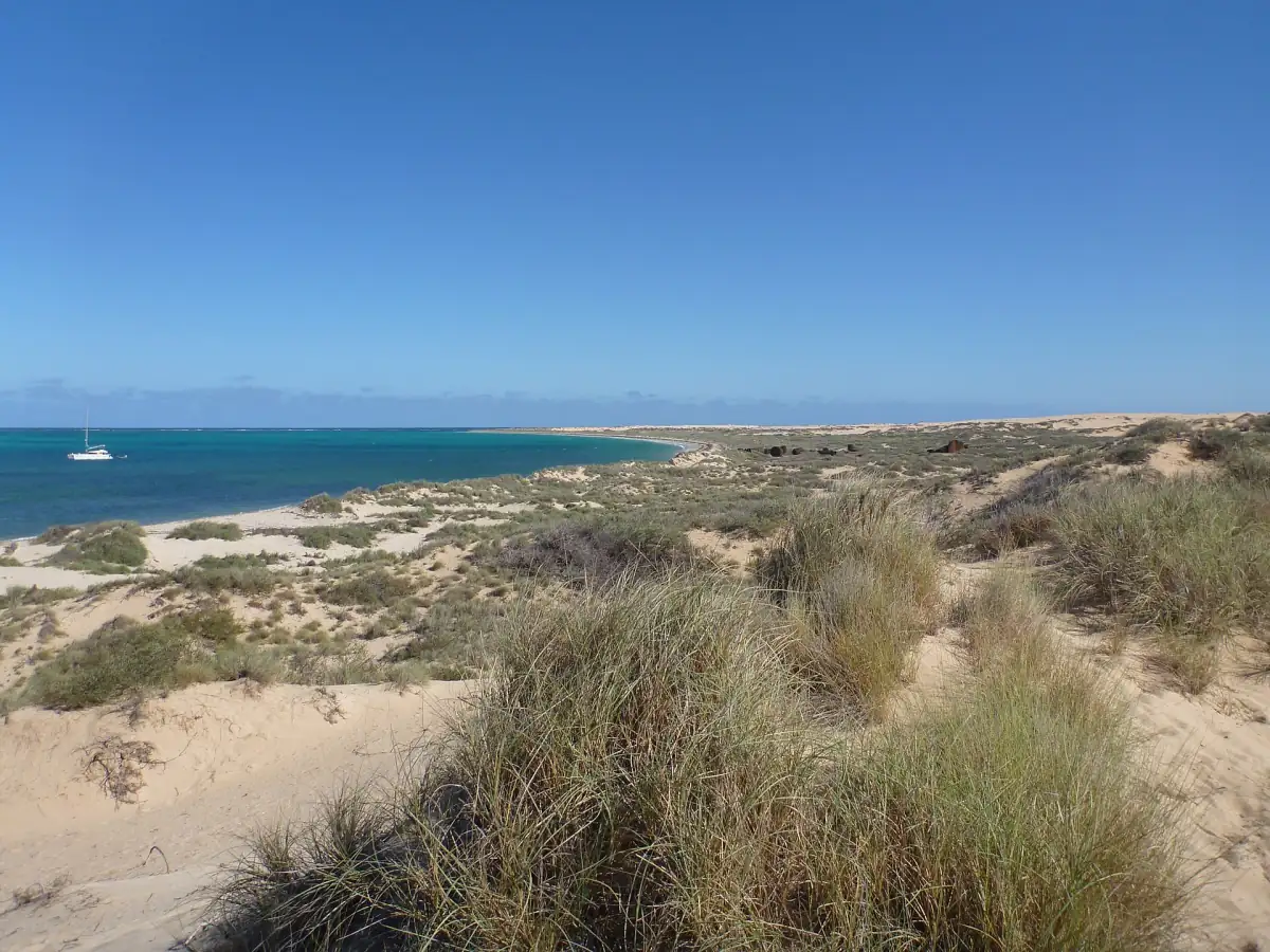 Des dunes le long du littoral de Ningaloo